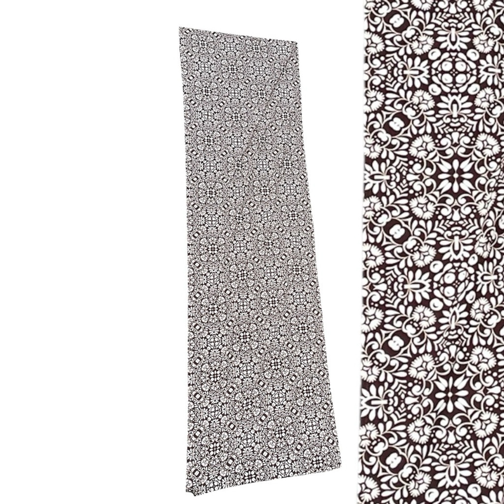 Coolibar Sun Protection Wrap Floral brown and White Scarf spf 50